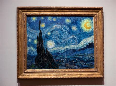The Starry Night By Vincent Van Gogh At Moma Editorial Photography