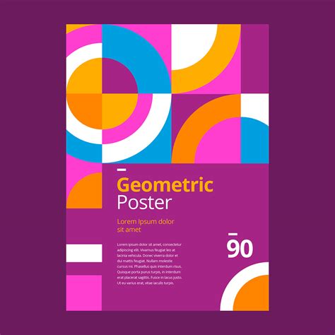 Geometric Poster Design Purple 463842 Vector Art At Vecteezy