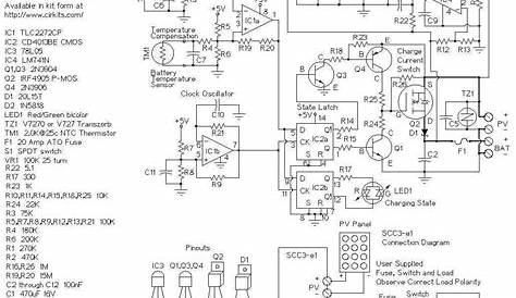 30a solar charge controller circuit diagram