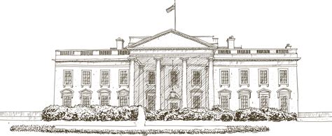 White House Euclidean Vector Icon Sketch The American White House Png