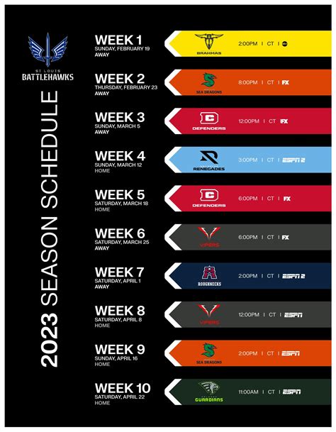 XFL-STL 2023 SCHEDULE.pdf | DocDroid