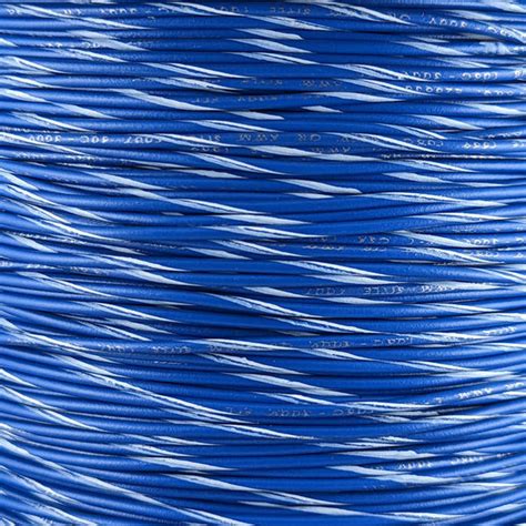 18 AWG Wire (Blue Striped) | Wire-Bot Pinball Wire