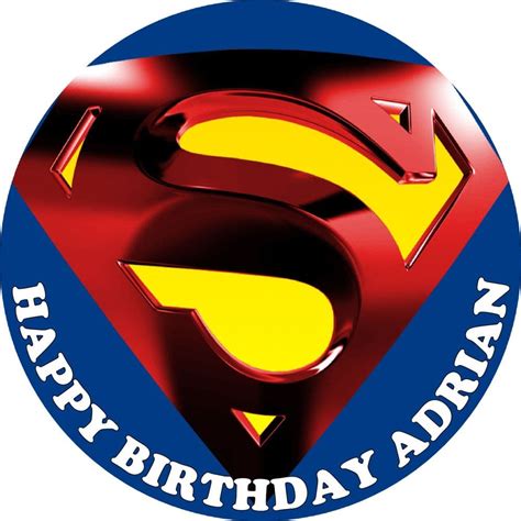 Superman Edible Cake Topper