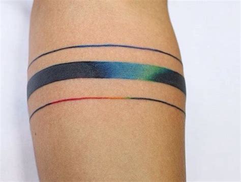 Rainbow Bands Rainbow Tattoos Forearm Band Tattoos Tattoos