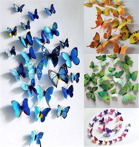 This is an easy project with big appeal! 3D Butterfly Sticker Art Design Decal Wall Stickers ...