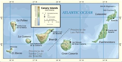Complejo Carteles Supervisar Mapa Fisico Canarias Apariencia