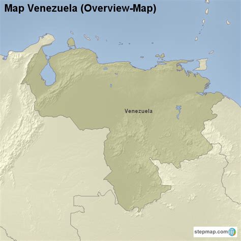 Stepmap Map Venezuela Overview Map Landkarte Für Venezuela