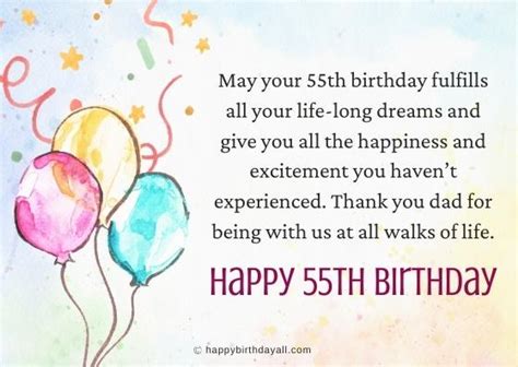 50 Happy 55th Birthday Wishes Messages Quotes With Images