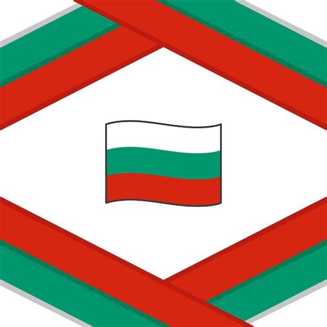 Premium Vector Bulgaria Flag Abstract Background Design Template