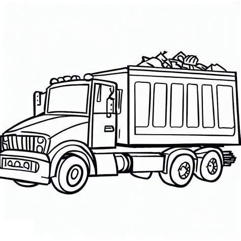 Free Garbage Truck Coloring Page Download Print Or Color Online For Free