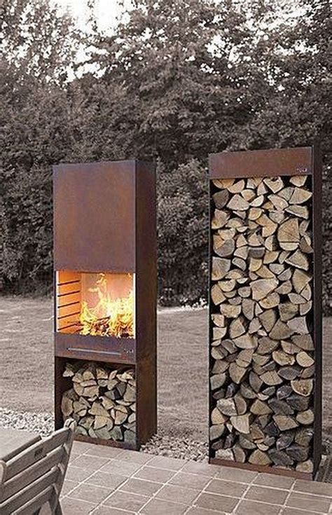 Racks will be needed to store the firewood supply. 24 Super Easy DIY Outdoor Firewood Racks | Outdoor ...