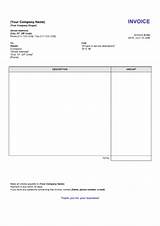 Service Invoice Template Word Download Free Pictures