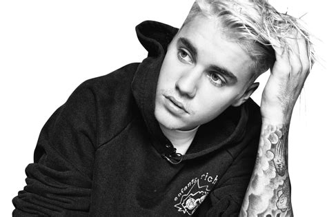 Download Justin Bieber Black And White Png Image For Free