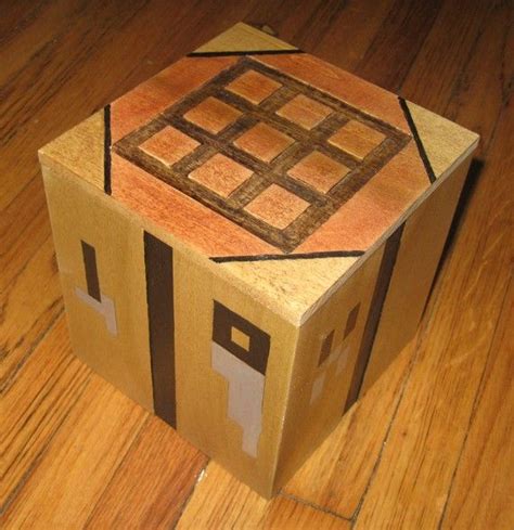 Minecraft craft table out of wood, but I'm sure I could make it out of