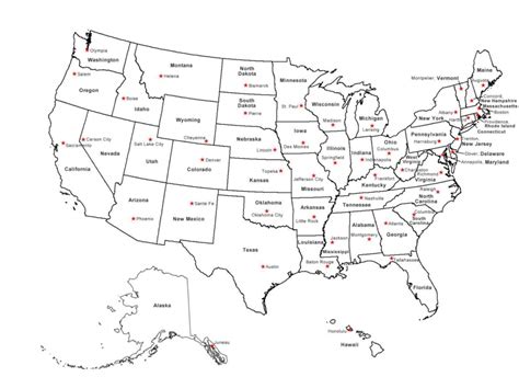 Printable State Abbreviations Map Printable Maps