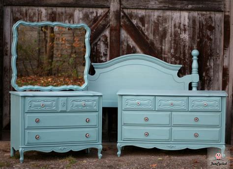 Used french provincial bedroom furniture. Country Teal French Provincial Bedroom Set - Tuesday's ...