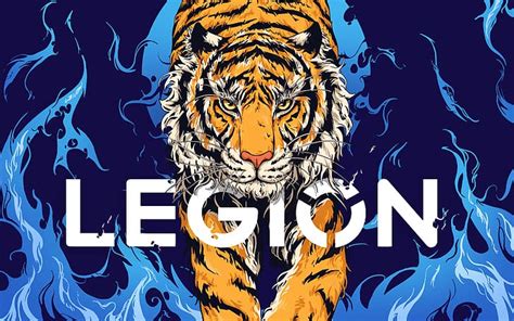 Hd Wallpaper Legion Legion 5 Lenovo Gaming Laptop Tiger Artwork