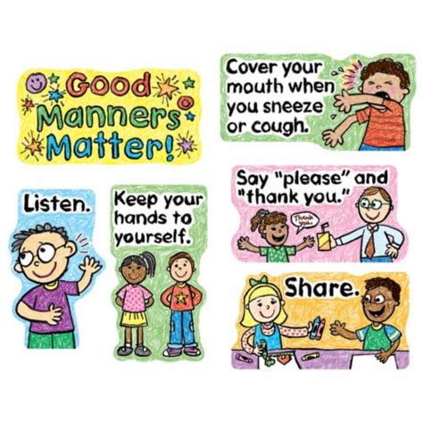 Carson Dellosa Cd 110109bn Good Manners Matter Mini Bulletin Board Set