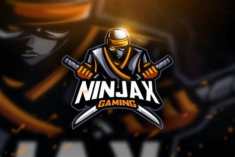 Ninjax Gaming Mascot And Esport Logo ~ Logo Templates