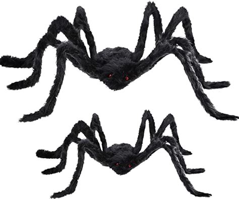 Boao 2 Pieces Fake Spider Decorations Halloween Spiders