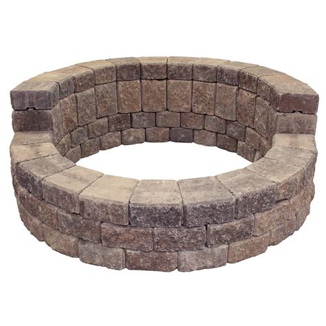Fire pit kits home depot gas fire pit kits eae14cdb03fc18a9, image source: Mutual Materials 58 in. x 24 in. Concrete Romanstack High ...