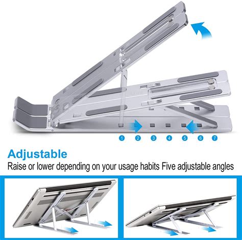 Idock Ergonomic Folding Height Adjustable Aluminum Foldable Portable