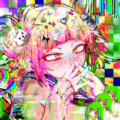 Toga Icon Glitchcore In 2020 Aesthetic Anime Gothic Anime Cute