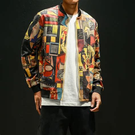 Hip Hop Bomber Jacket Men Clothing Japanese Streetwear Men Jacket Coat
