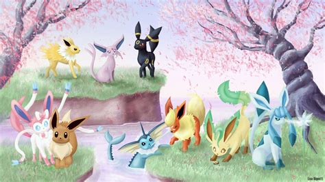 Cute Eevee Evolutions Wallpaper Images