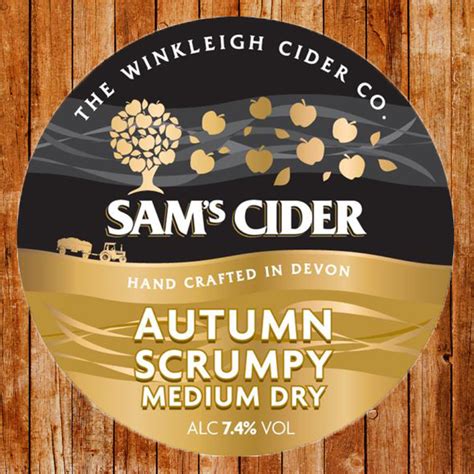 Sams Autumn Scrumpy Mediumdry Winkleigh Cider Cider Supermarket