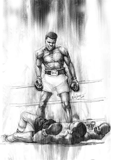 How To Draw Muhammad Ali At How To Draw