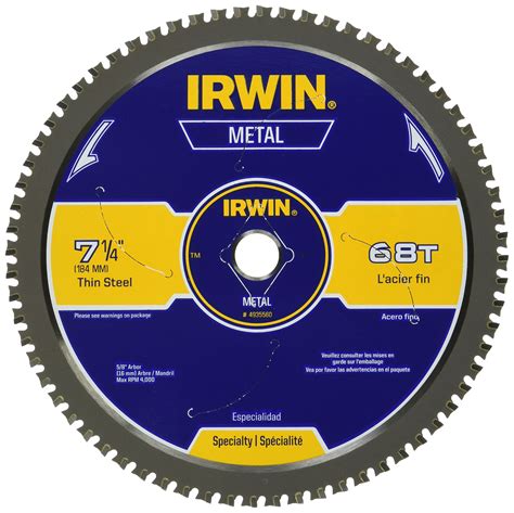 Buy Irwin 7 14 Inch Metal Cutting Circular Saw Blade 68 Tooth
