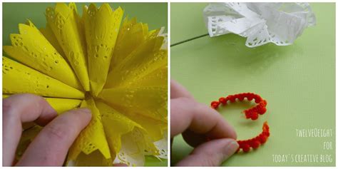 Diy Paper Doily Flowers Todays Creative Life