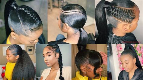 Ponytail Hairstyles For Black Women Very Sleek And Gorgeous