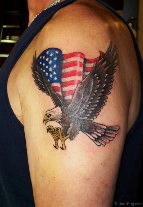 53 Top Flag Tattoos On Shoulder