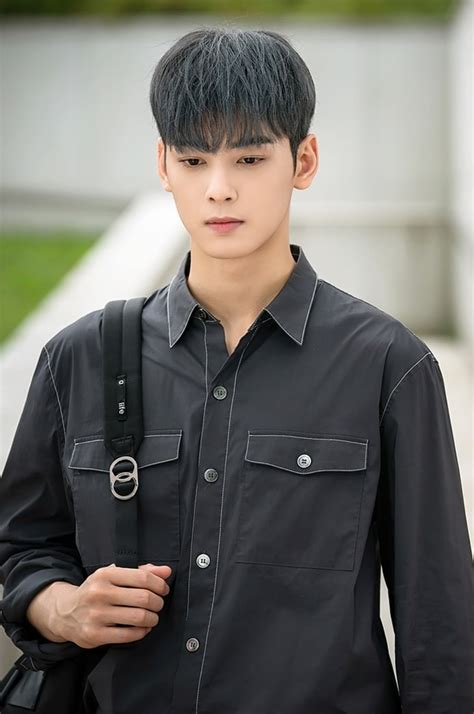 Playing the role of han seo jun, whose visuals are said to be on par with lee su ho's. ASTRO's Cha Eun Woo Dyes His Hair Gray For "My ID Is ...