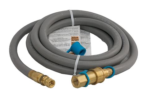 Go to any hardware store and get a black iron cap. Solaire 12-Foot Flexible Hose for Natural Gas Grills, 1/2 ...