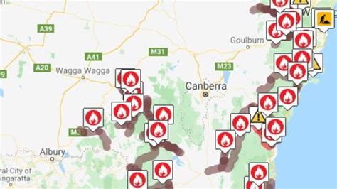 Australian Bushfires Full List Of Road Closures For Nsw Victoria