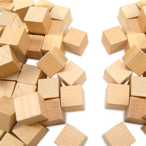 Wooden Cubes 1 Plain Set Of 100 Stem Eai Education
