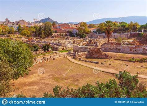 Remains Of Ancient Kerameikos Of Athens Greece Stock Photo Image Of