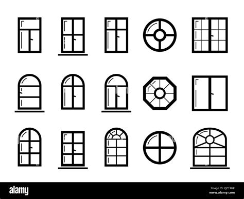 Square And Round Windows On Building Cut Out Stock Images And Pictures