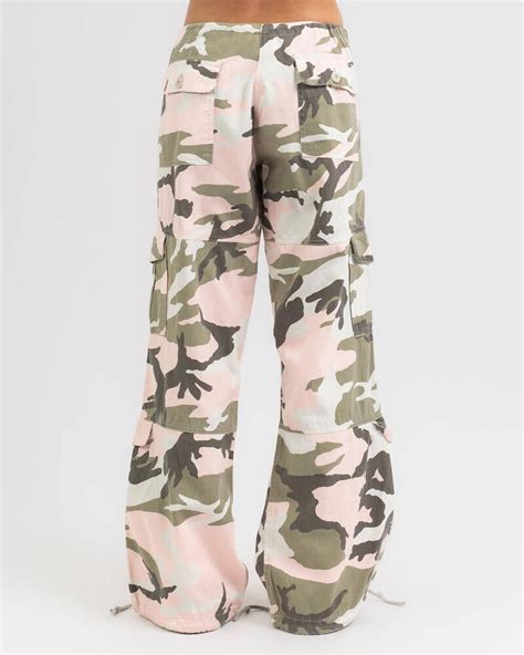 Shop Rothco Camo Vintage Paratrooper Fatigue Pants In Subdued Pink Camo
