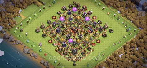 Best Anti Stars Base Th With Link Anti Air Dragon Town Hall