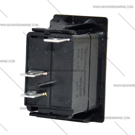 The leviton 15 amp 3 way white rocker switch features quickwire push in. Rocker Switch Wiring Diagrams | New Wire Marine