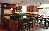 Granite Countertops With Cherry Wood Cabinets Photos