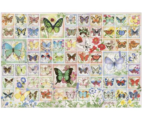 Cobble Hill 2000 Piece Jigsaw Puzzle Butterflies And Blossoms Puzzlesnz