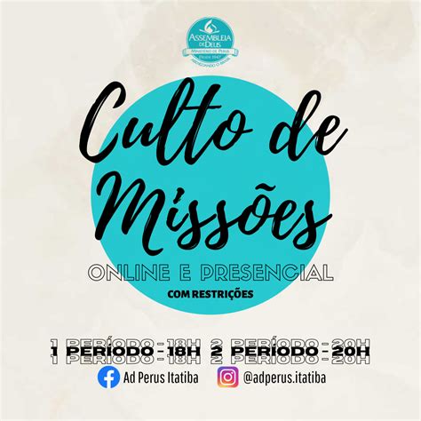 Banner Culto De Missões Culto De Missoes Missão E Online