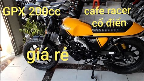 Gpx Legend 200cc Nake Bike Cafe Racer Cổ điểngiá Siu Rẻhtn Youtube