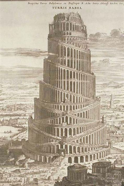 Ziggurat Tower Of Babel Tower Architecture Drawing