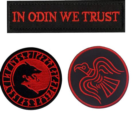 Buy In Odin We Trust Morale Patch Viking No Mercy Only Violence Wolf